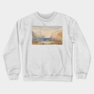 Fluelen- Morning (looking towards the lake) by J.M.W. Turner Crewneck Sweatshirt